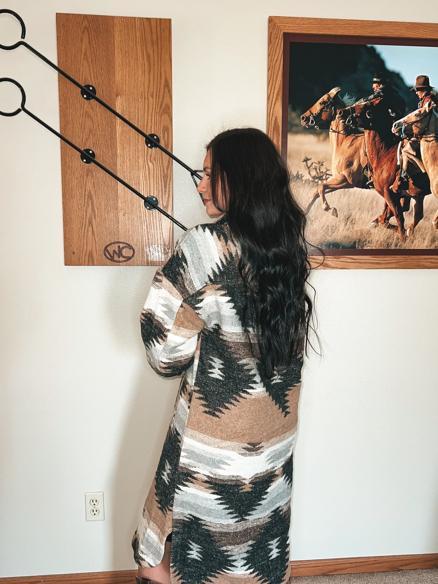 Midi Western Aztec Jacket
