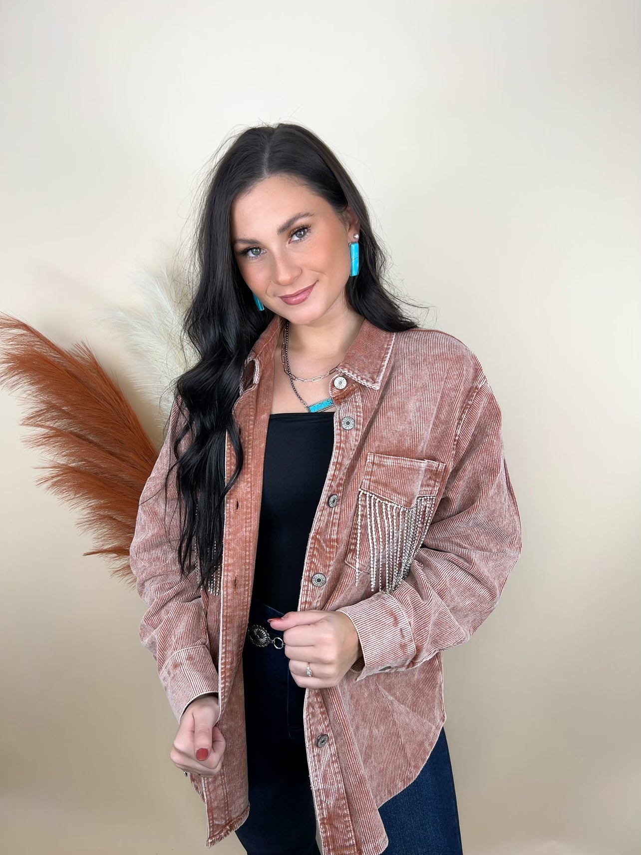 Farmer's Daughter Rhinestone Fringe Jacket