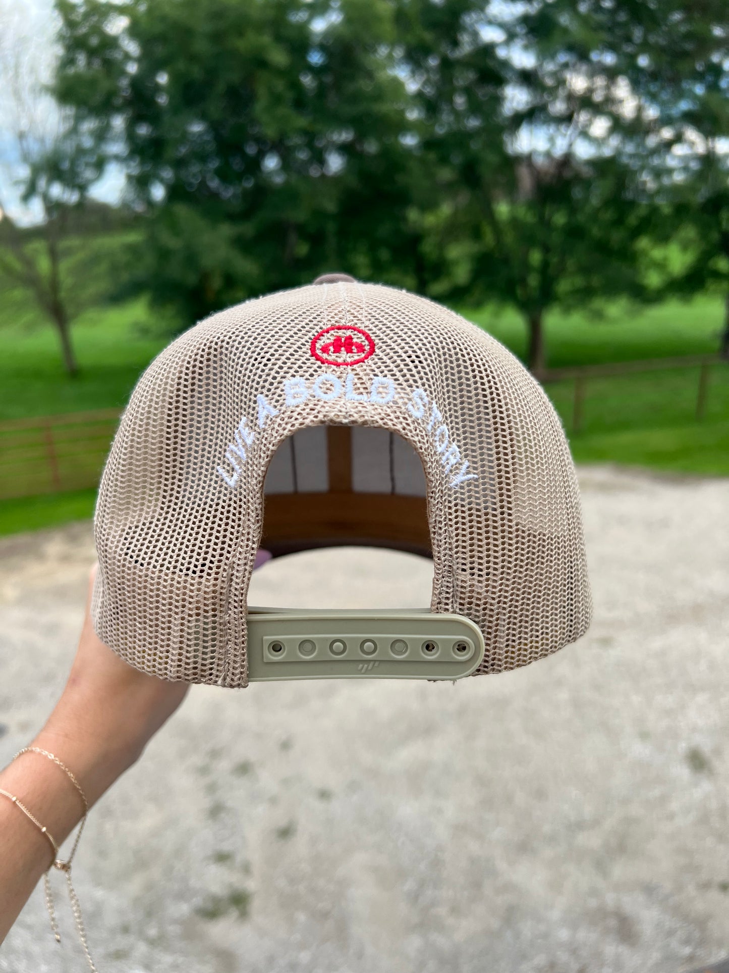 Flyin H Brand Leather Patch Hat