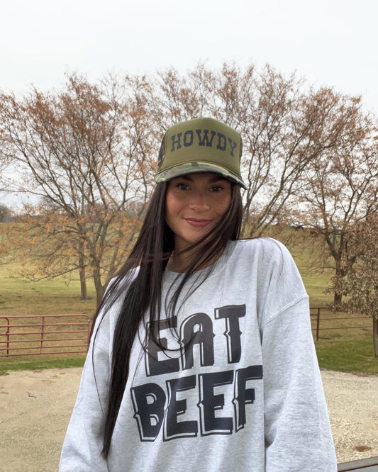 EAT BEEF Crewneck