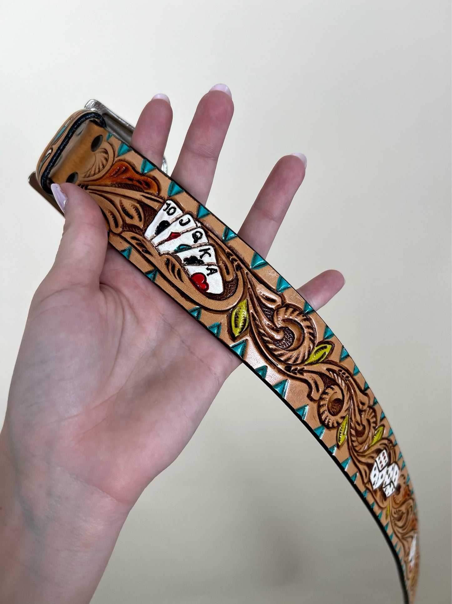 Show Me Your Hand Tooled Belt- 36”