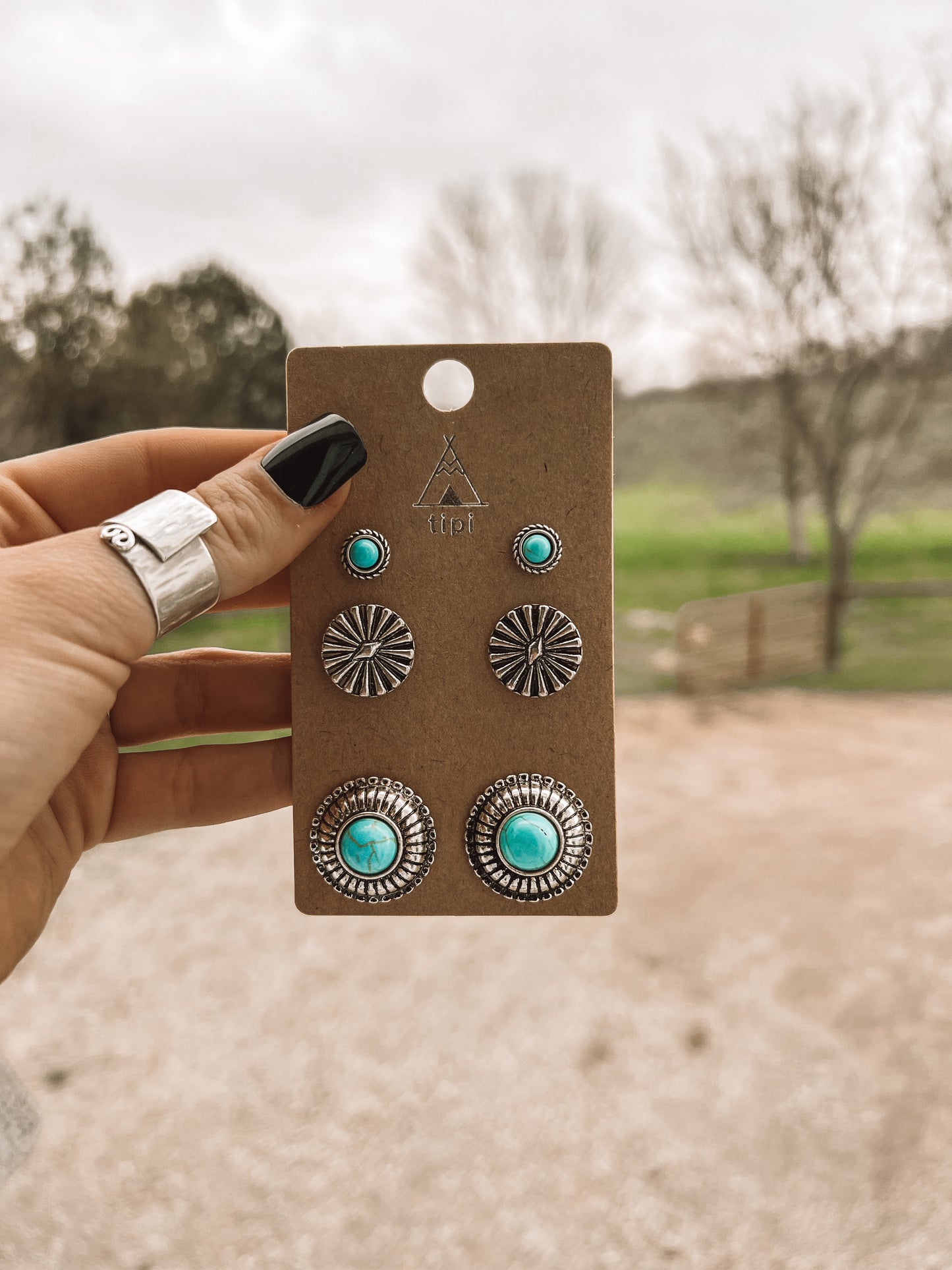 Western Concho Stud Set