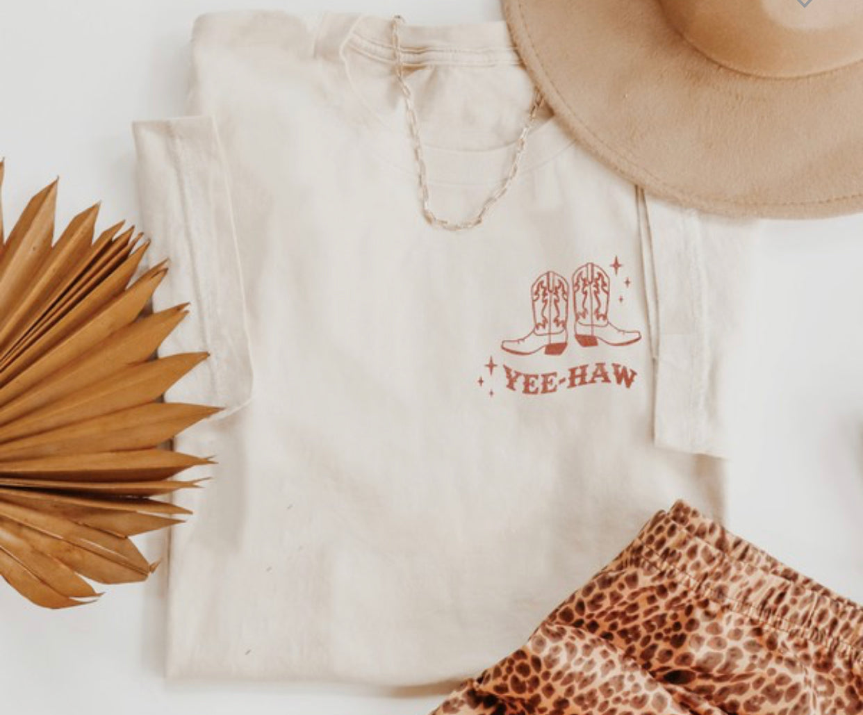 YEE-HAW Natural Graphic Tee