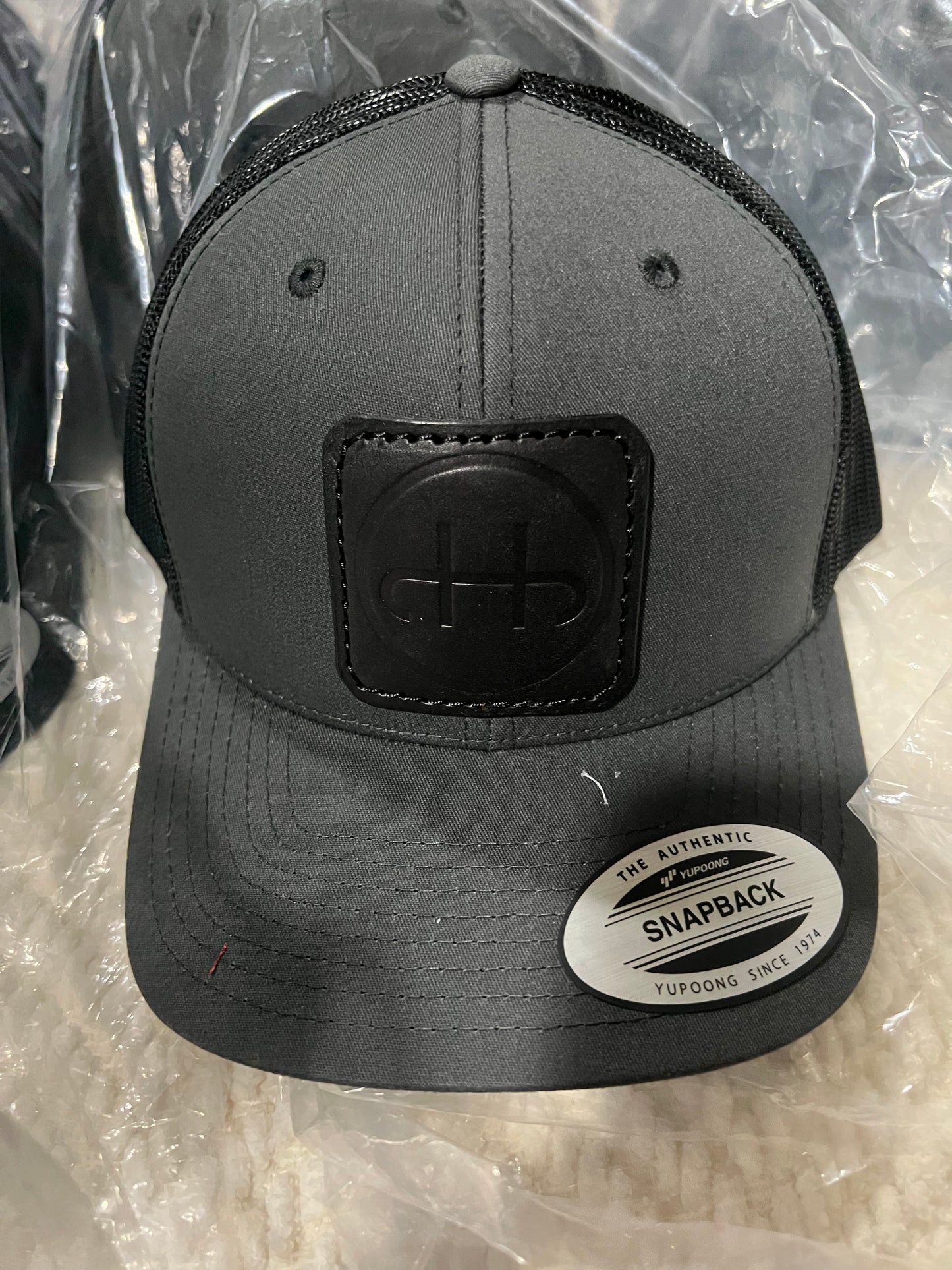 Flyin H Brand Leather Patch Hat