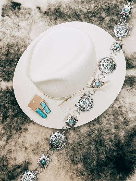 Western Concho Flower Belt